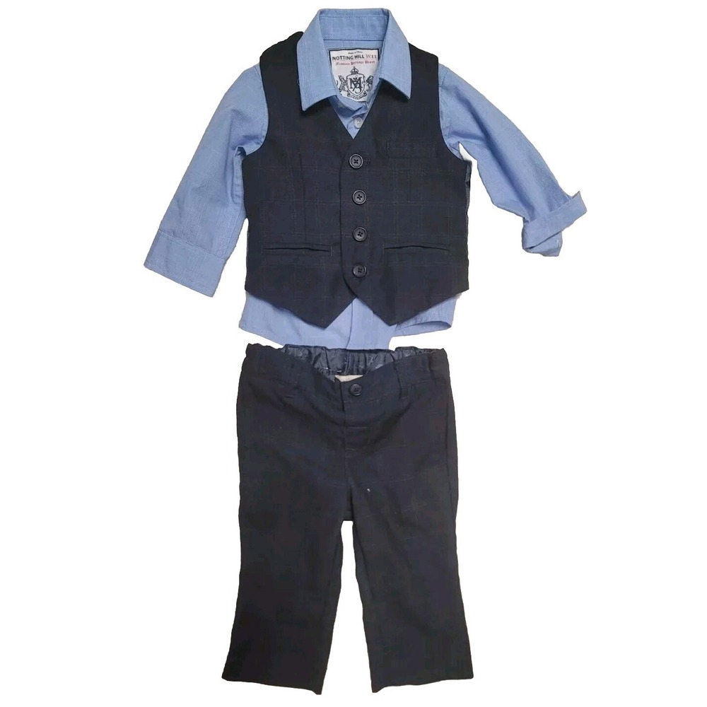 Monsoon From Next Baby Boy 3 Piece Suit  Set Dress Pants 3-6 Months